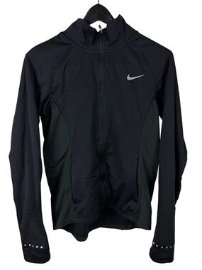 Women’s Nike Shield Micro Swoosh Full Zip Athletic Running Jacket Size S